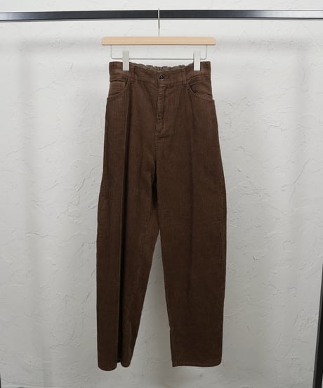 Corduroy curve pants