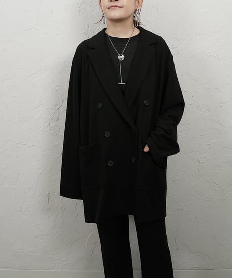 Soft rib long light Jacket