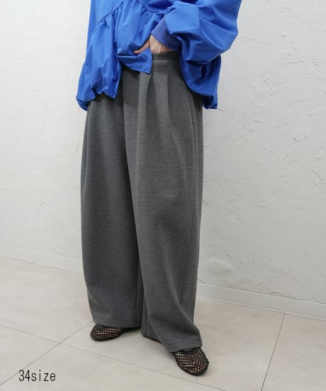 【CYAN tokyo×Liren別注】低身長size！Square pocket fleece wide pants