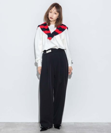 【MARGAUX VINTAGE】　ご予約  ウエストデザインタックパンツ