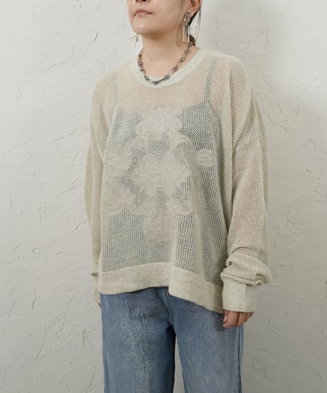 Embroidery mesh pullover 追加！　【ラスト1.2点】