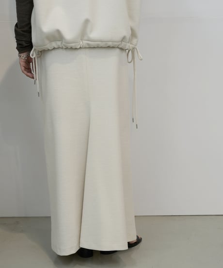 【cafune】　ご予約  melton jersey back flare skirt