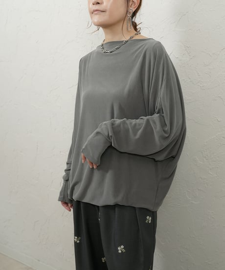 Powdery dolman pullover【charcoalラスト1点】