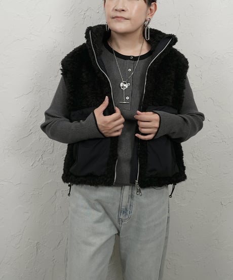 【WYTE】　ご予約 数量限定　Wool Boa & Nylon Σ LINE Hybrid VT