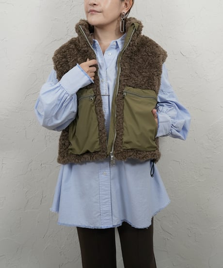 【WYTE】　ご予約 数量限定　Wool Boa & Nylon Σ LINE Hybrid VT