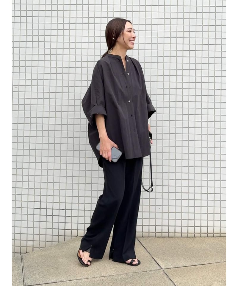 YENN】 ご予約 SIDE SLIT SLACKS 低身長sizeあり！ | selec