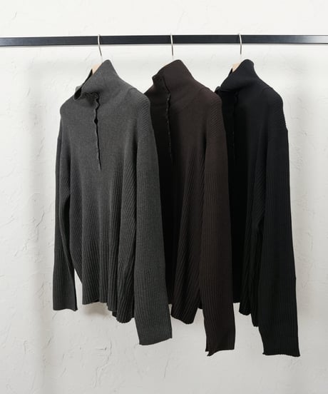 Turtle  rib knit pullover 追加！