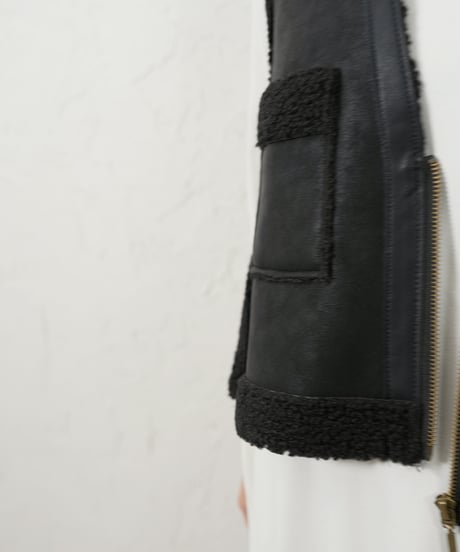 Back over mouton vest 【ラスト1点】