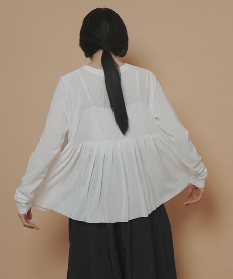 【cyan_tokyo】　ご予約 バックギャザーチュールヘンリー