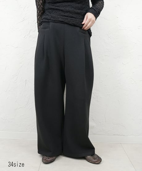 【CYAN tokyo×Liren別注】低身長size！Square pocket fleece wide pants