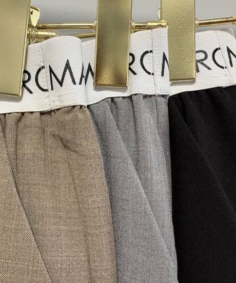 【MARGAUX VINTAGE】　ご予約 ウエストロゴストレートパンツ
