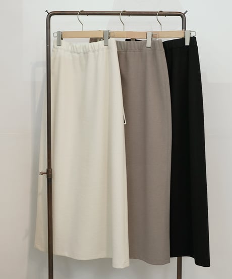 【cafune】　ご予約  melton jersey back flare skirt