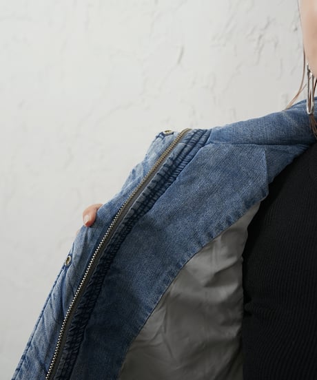 Denim×Boa padding　vest
