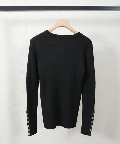 Hook Detailed Rib Pullover 【ラスト1点】