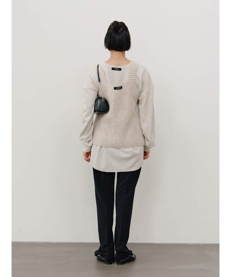YENN】 ご予約 CHUNKY KNIT VEST | select shop Liren