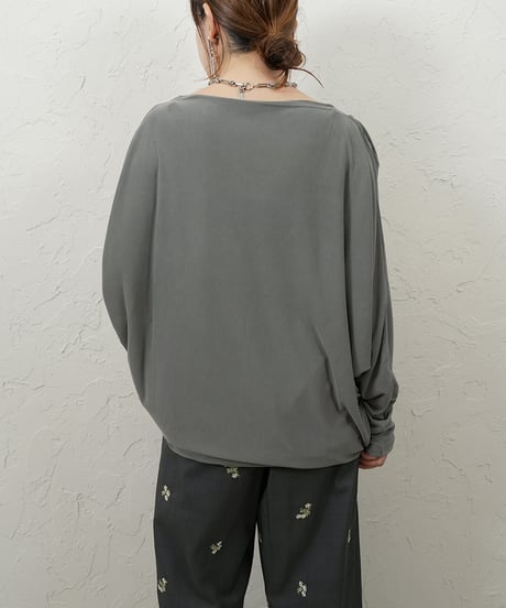 Powdery dolman pullover【charcoalラスト1点】
