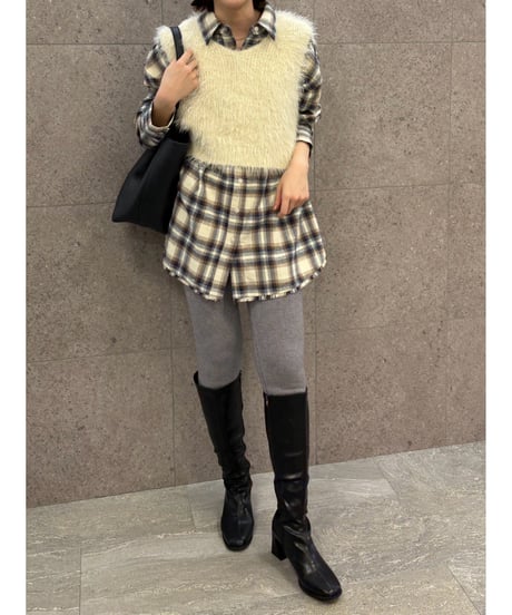 【ROSIEE】　ご予約 数量限定裏シャギーKnitレギンス
