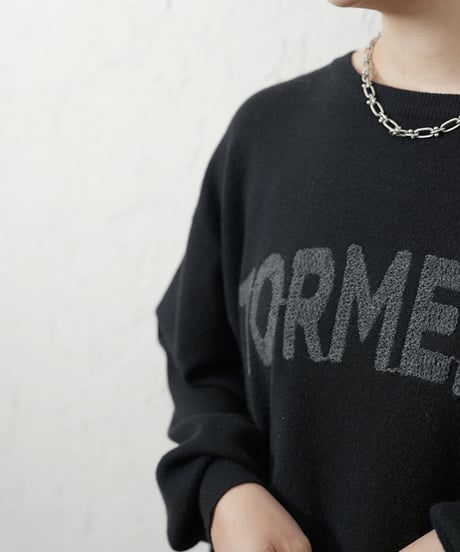 【ROSIEE】　ご予約 数量限定　ロゴ刺繍Knit