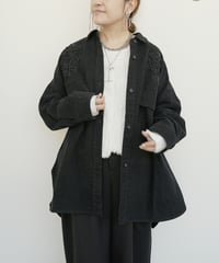 【CYAN tokyo】　ご予約  "Liren別注カラー"刺繍オーバーシャツブルゾン