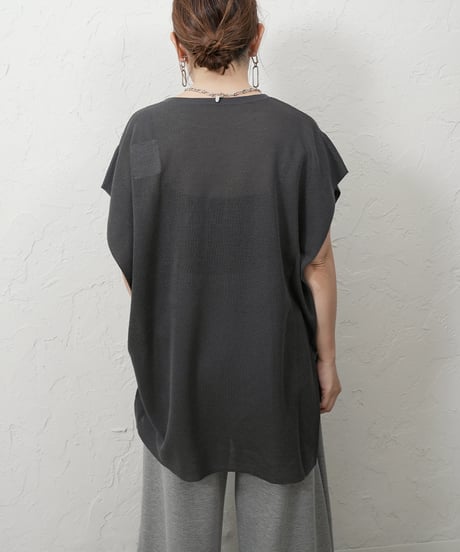 Embroidered　sheer knit 【ラスト2点】