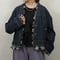 Tweed docking denim Jacket