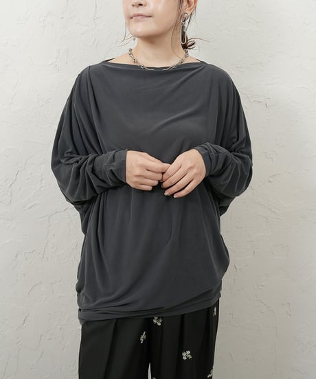Powdery dolman pullover【charcoalラスト1点】