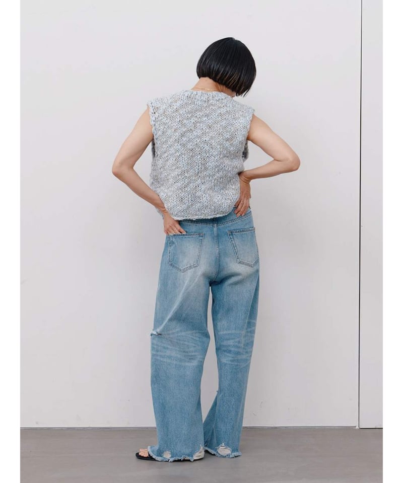 YENN】 ご予約 HAND SLUB MIX VEST | select shop Liren