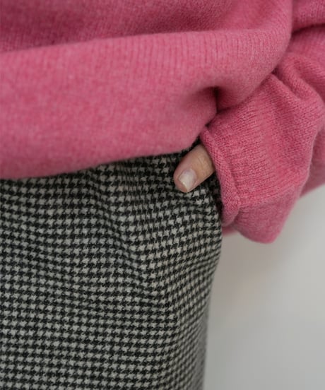【cafune】　ご予約  cashmere mix tweed easy pants