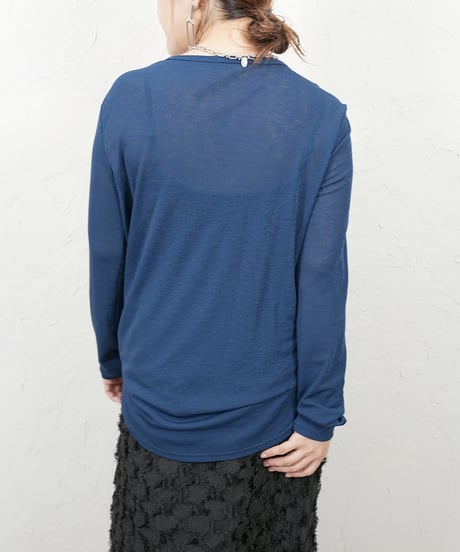 Sheer long sleeve T