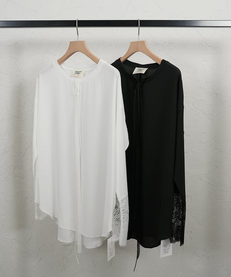 Sheer TEE　カフスレース　付属リボン付き　残り僅か！