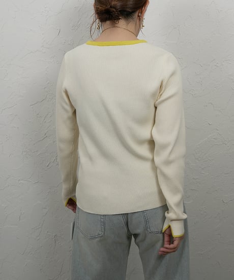 Neck color scheme henry neck knit