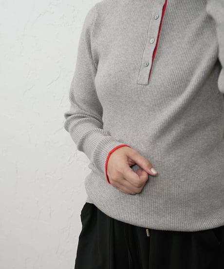 Neck color scheme henry neck knit
