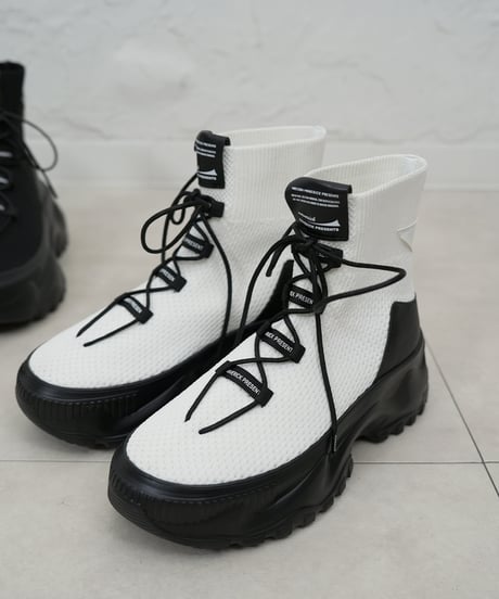 Mesh-knit High-Top Chunky Boots【ラスト1.2点】