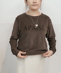 【cafune】　ご予約  light velor logo pullover