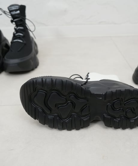 Mesh-knit High-Top Chunky Boots【ラスト1.2点】