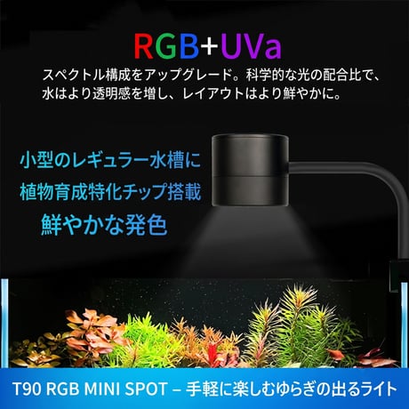 NEW AQUA FLARE UVA T90 RGB MINI SPOT