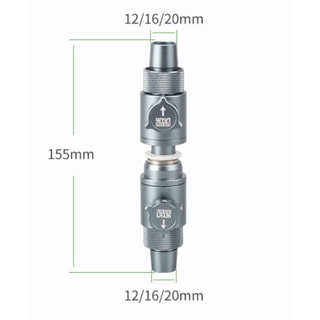 ダブルタップ アルミ合金製 12/16/20mm