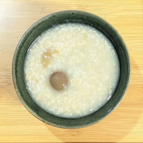 種ごと梅と胡椒のお粥