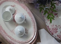 FranceAntiqueクリームポット【ポ・ア・クレム】ポーセレン白磁器 (数量4)
