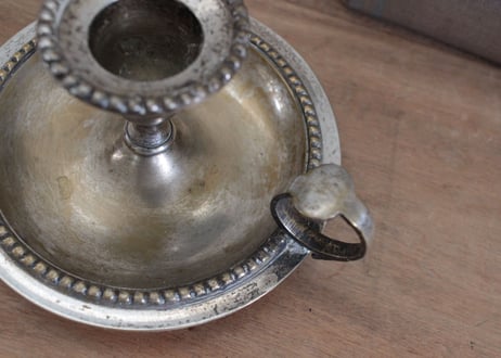 Antique真鍮製のキャンドルホルダー