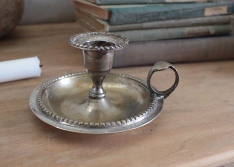 Antique真鍮製のキャンドルホルダー