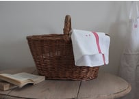 France Antique panier アンティーク籐の大きなパニエ