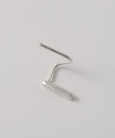 Twig pierced earring