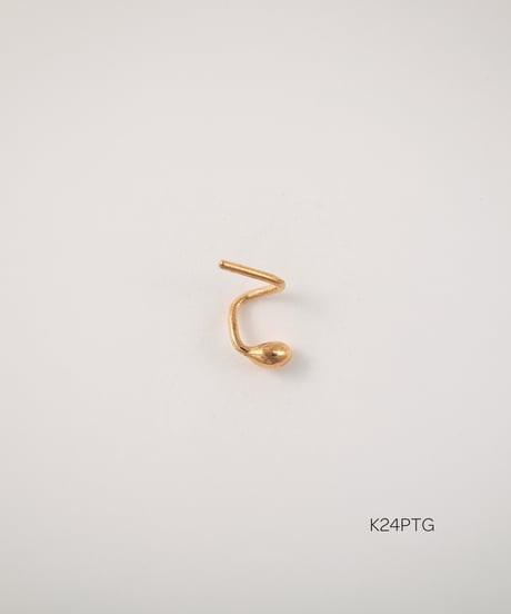 Tiny drop pierced earring
