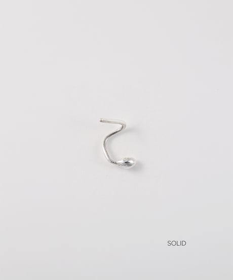 Tiny drop pierced earring