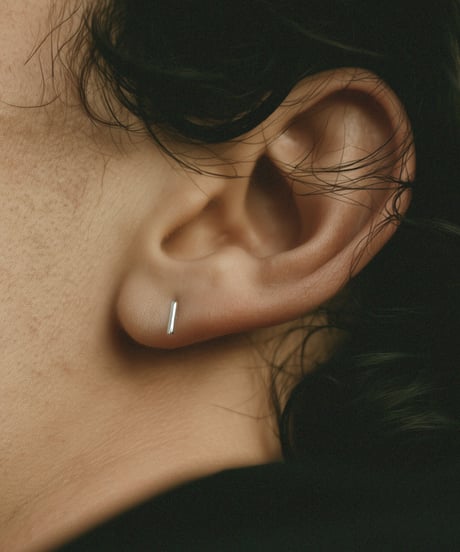 Twig pierced earring