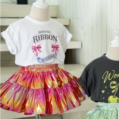 wonnyribbon オーロラスカート　オレンジピーチ Sサイズ CATEGORY Wonny Ribbon | Little Mate