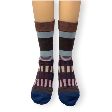 BORDER STRIPE SOCKS/TRICOTÉ