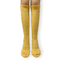 Eyelet Knee High Socks/babaco