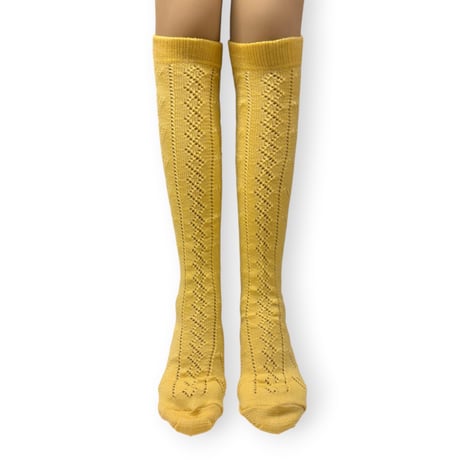 Eyelet Knee High Socks/babaco
